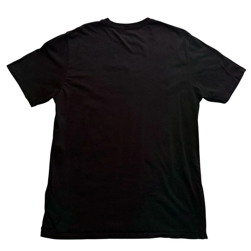 The North Face Spell‎ Out Black Tee T-shirt 100% Cotton Men's Size L #323